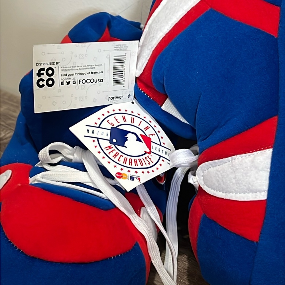 MLB Chicago Cubs Comfy Slippers by Forever Collectables; Mens XL - 13/14